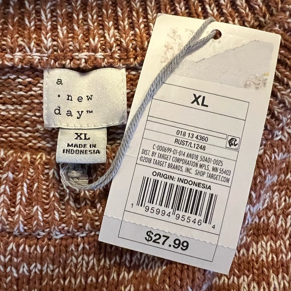 NWT A New Day Women’s Knit Sweater XL - Picture 2 of 2
